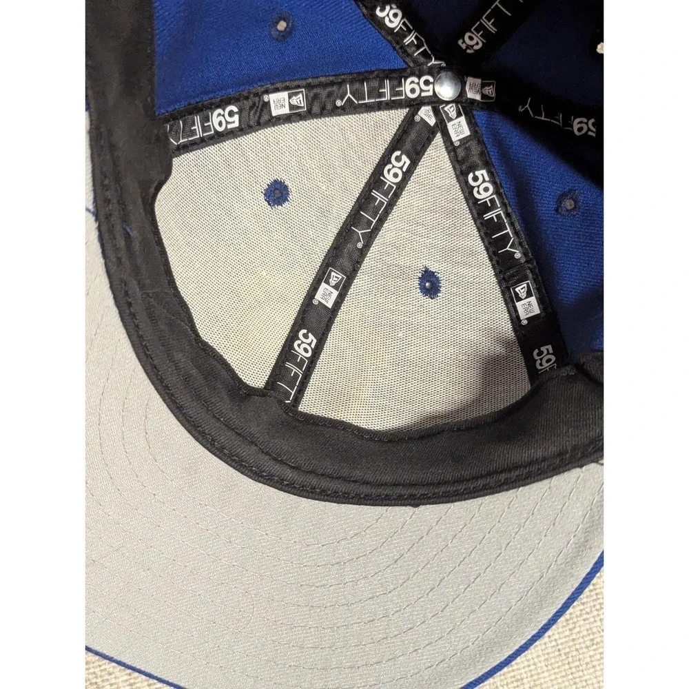Golden State Warriors New Era 59Fifty Cap Hat Sz 7 1/2 - 100% Wool‎ Made In USA